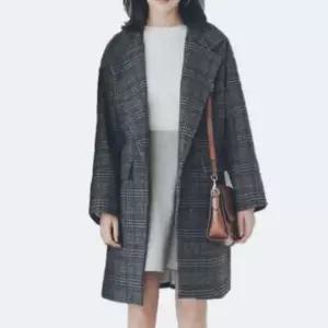 [하프클럽/셀러허브_여성트랜드패션]여성 패턴 헤링본 빅사이즈 격자 FW 숏