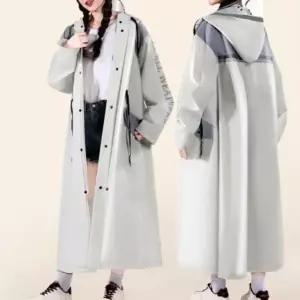 [하프클럽/셀러허브_여성트랜드패션]여성용 일상 빅사이즈 후드형 비옷 코