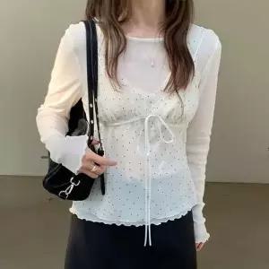 [하프클럽/셀러허브_여성트랜드패션]여자 나들이 땡땡이 여성스러운 나시