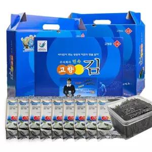 국내산 민속 고향김 3호 15gX30봉 선물세트 조미김 도시락김