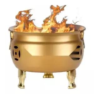 가정용소각로 종이 연통 소각기 아궁이 철통 금색 화로 쓰레기 야외 무공 소형