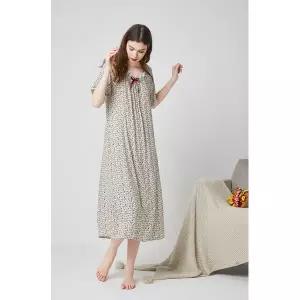 원피스 롱 여친 파자마 수유 빅사이즈 꽃무늬 임부 플라워 긴팔 홈웨어