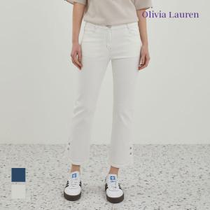 [올리비아로렌] 트임 디테일 부츠컷 데님팬츠_VOCMP4M3371