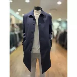 [바쏘옴므] CC10 25년 네이비 스판 하프 트렌치 맥코트 [P003519117]