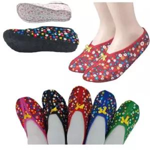 VIC 리본실내덧신(3컬레) 요술버선 덧버선 누빔덧신 아씨 덧신