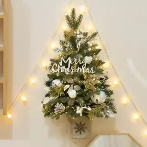 플라워트리 크리스마스 반쪽 벽트리 울창한초록숲 하프워머 60cm