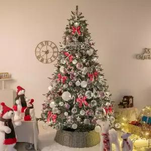 플라워트리 크리스마스 트리 장식 풀세트 핑크샤프리 240cm 양면