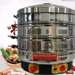대용량 업소용 전기찜기 스텐 대형 만두찜기 스팀 찜솥 식당용 찐만두 편의점