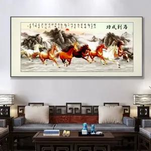 사각보석십자수 가로형 네모 말 성공 도안 00x40 달리는 대형 비즈 재물 팔마