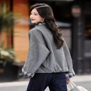 가을 모직 숄 칼라 여자코트 코트 원템3