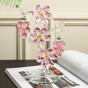 거실 화병 크리스탈 모자이크 장식품 인테리어 유리 벽 꽃병 꽃장식 북유럽