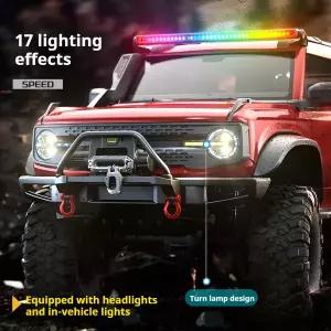 수집품 RC 업그레이드 2025 HB R001 Bronco 전기 윈치 1/10 4WD 원격 제어 오프로드 차량 모델 등산