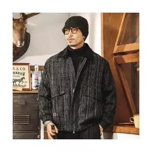 남성 하프 코트 울라이크 재킷 봄가을 가을 겨울 멋스러운 코듀로이 DUCHI3