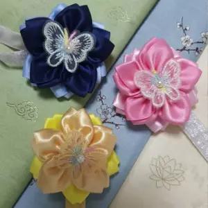 나비의 꿈 아기 유아동 배씨 헤어밴드