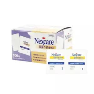 3M 넥스케어 알콜스왑 플러스 100매 1개 RWE5978513