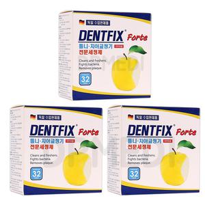 덴트픽스 32정 3개 틀이 틀니 세정제 세척제 소독제