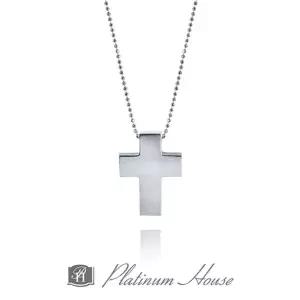 [플래티넘하우스]백금 Cute 십자가 목걸이