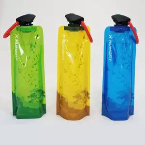 휴몬트 초경량 접이식 물병 700ml 신소재원단 3중필름 등산 스포츠 레져 물통