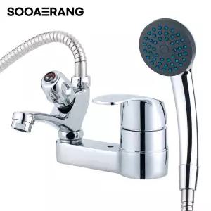 국산 수애랑 투홀 샤워겸용 세면기 수전 SMF-104 4인치