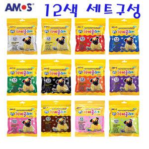 아모스 탱탱 아이클레이 110g파우치 12색 세트구성