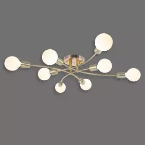 샤프 8등 무광골드 직부등 거실등 인테리어 조명