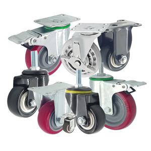 저소음 무소음 우레탄 적색 투명 흑색 브라운 경량 바퀴 캐스터