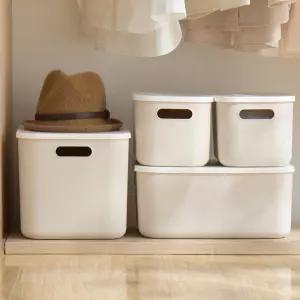 1 ＋1가규 모던 라운드 리빙박스 M사이즈 국내생산 펜트리정리함 수납박스