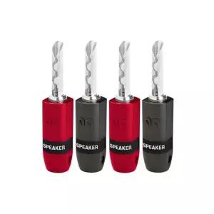 AUDIOQUEST 오디오퀘스트 SureGrip300 조임식바나나단자(4개/1세트)(은단자/정식수입품)