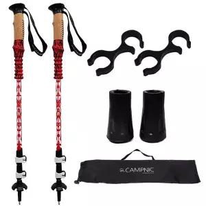 [캠프닉]3단조절 초경량 두랄루민 7075 등산스틱 세트 CP5000 경량스틱 트레킹폴 노르딕워킹 폴대 지팡이