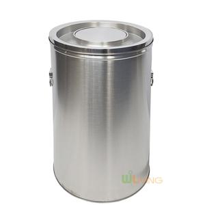 모래겸용스텐휴지통/80L/원형휴지통/재떨이/재털이/대형수거함/영화관/업소용/학교용/건물용