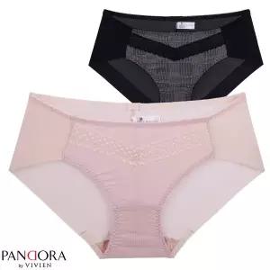 [비비안 판도라]판도라by비비안 V라인 글렌체크 헴라인팬티 ppt7099