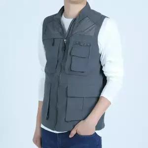 봄 여름 남성여름조끼 작업복 배달 망사 조끼 포켓 쿨 단체 택배 춘추복 상의 주머니 많은 빅사이즈