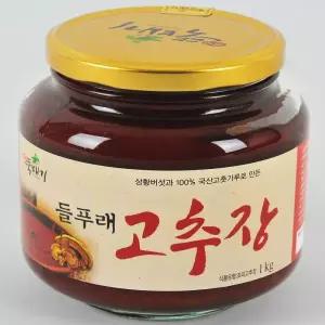 [롯데백화점]뚝배기식품 [옛맛뚝배기]상황버섯과 순수 국산고춧가루로 만든 들푸래고추장 1kg