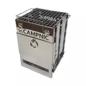 [캠프닉]캠핑 접이식 화로대 소형 가방포함 불멍 BBQ 그릴 차콜스타터 감성캠핑 바베큐 우드 스토브