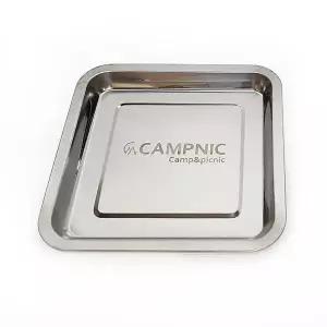 [캠프닉]스테인레스 화로 받침대 (대) 재받침 숯받이 화롯대 스토브 재받이 우드스토브 미니화로 부속