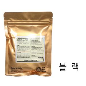 금색봉투포장~색상[블랙]  플로라 실크 헤나 파우더 염색약 100g / 인도라자스탄지역 인디아 정품헤나