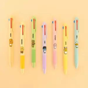 카카오프렌즈 3색 볼펜 0.7mm 카카오 캐릭터 펜 춘식이 라이언 어피치 무지 튜브 네오 프로도 문구용품 단체선물