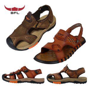 [BFL] 남성 캐주얼 여름 샌들 천연가죽 슬리퍼 겸용