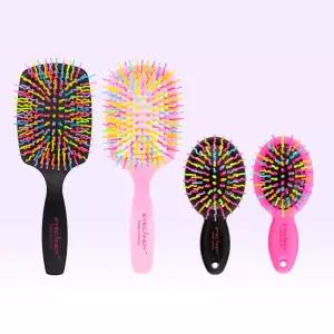 아이캔디 레인보우 볼륨 헤어 패들브러쉬+미니브러쉬 2종 세트