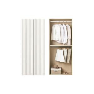 한샘 아트월 루버옷장 90cm(높이216cm) 2단 행거형