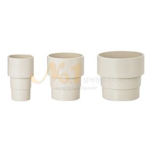 넘버원배관자재-해리산업 PVC 파이프 수직 내경 이음관 50파이/75파이/100파이-