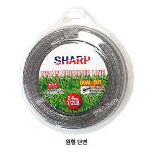 샤프 예초기날 나이론줄 87m 듀얼컷 원형단면 가장부드럽게 절단 나일론줄
