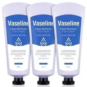 [C2Y] 바세린 딥 모이스춰 풋크림 60ml x3개 휴대용 각질케어