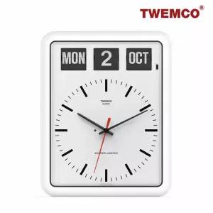 트웸코 BQ-12B (화이트) 퍼페추얼 캘린더 플립 벽시계