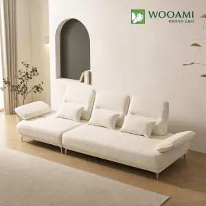 우아미가구 사만다 4인용 로터스 패브릭 스윙 소파