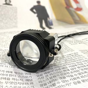 [문구티쳐] 루페 (원형/사각형) 목걸이 돋보기 10배율 과학교재 확대경