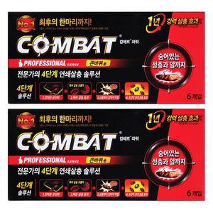 컴배트 바퀴벌레 살충제 큰바퀴용 6개입 X 2개