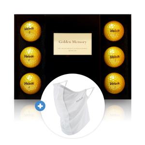 볼빅 솔리체 골드 6구 + 메쉬마스크, 화이트, 1개