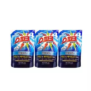 스파크 액체세제 찬물세척 세탁세제 리필 2.6L x3개