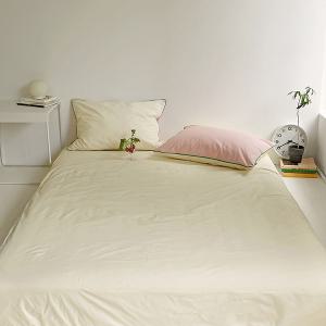 쁘리엘르 컬러샌드 60수 순면 매트리스커버, SS, 크림, 1개